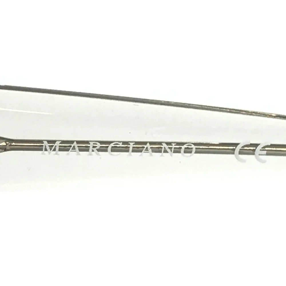 Marciano Eyeglasses Frames GM0329 005 Black Silver Marble Oversized 50-17-140